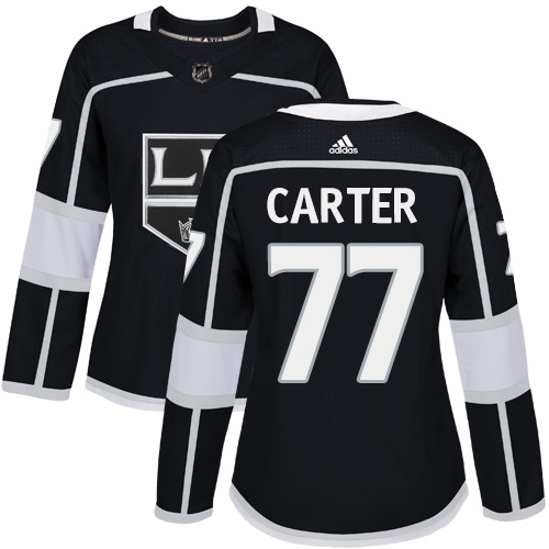 Adidas Los Angeles Kings 77 Jeff Carter Black Home Authentic Women Stitched NHL Jersey